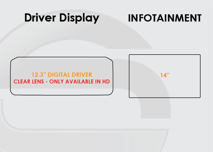 2025 Toyota 4Runner Screen ProTech Kit 12.3" Digital Driver Display 14in Infotainment