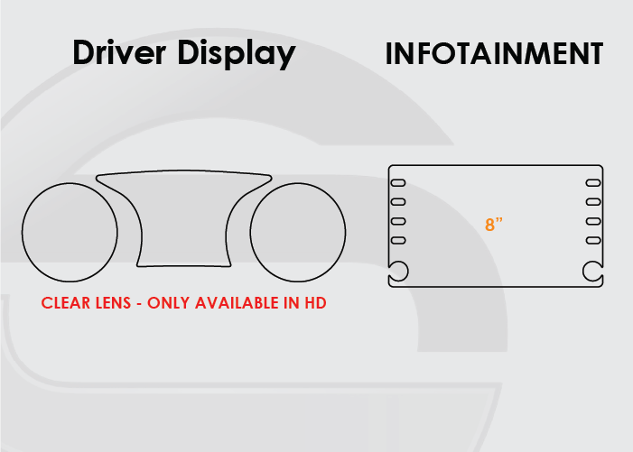 2019-2022 Toyota CHR Screen ProTech Kit Driver Display 8in Infotainment