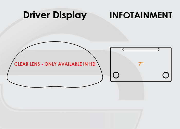 2017-2019 Toyota Corolla Screen ProTech Kit Driver Display 7in Infotainment