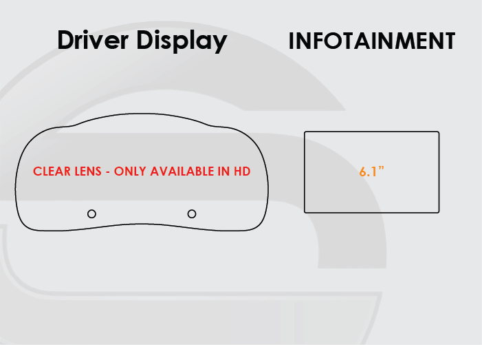2014-2019 Toyota Highlander Screen ProTech Kit Driver Display 6.1in Infotainment