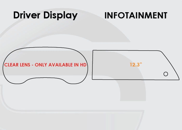 2023-2025 Toyota Highlander Screen ProTech Kit Driver Display 12.3in Infotainment
