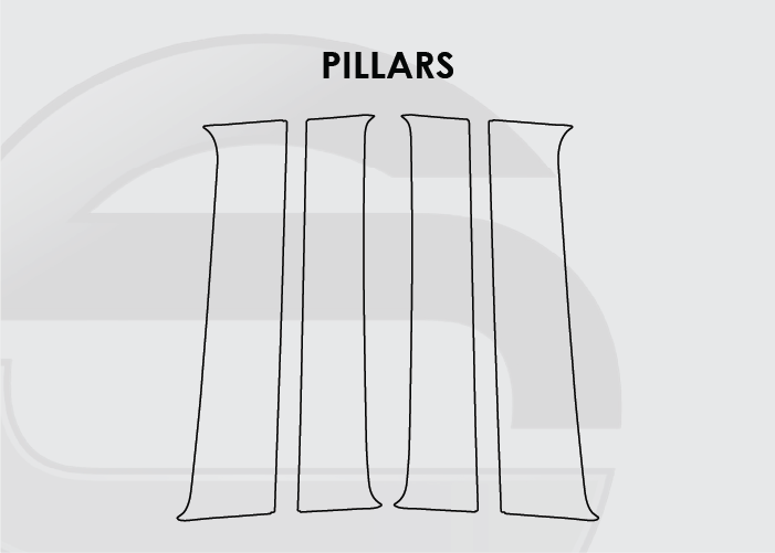 2016-2023 Toyota Tacoma Screen ProTech Kit Pillars