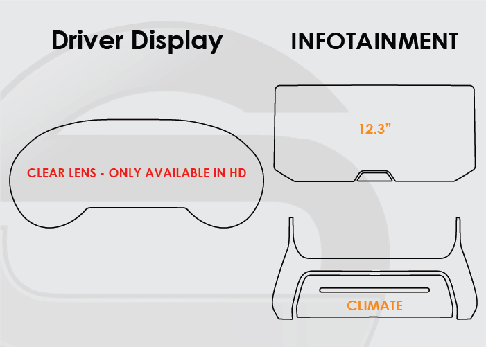 2021-2022 Toyota Venza Screen ProTech Kit Analog Driver Display 12.3in Infotainment Climate
