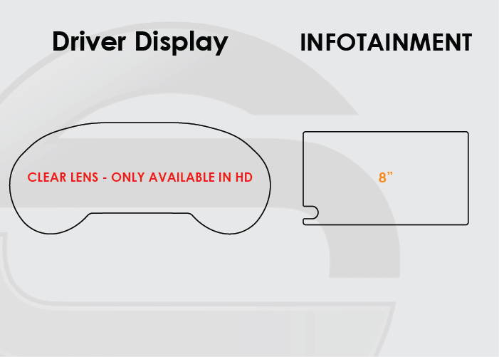 2023-2024 Toyota Venza Screen ProTech Kit Analog Driver Display 8in Infotainment