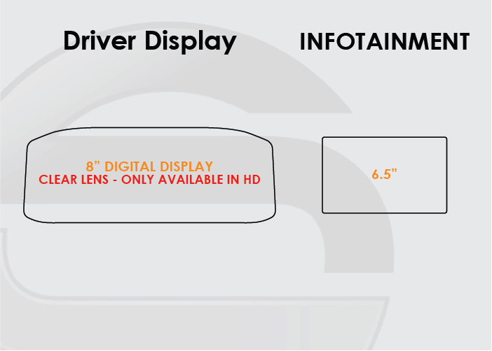 2018-2023 VW Atlas Screen ProTech Kit 8in Driver Display 6.5in Infotainment