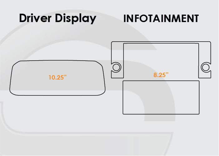 2022-2024 VW Golf GTI Screen ProTech Kit Driver Display 8.25in Infotainment