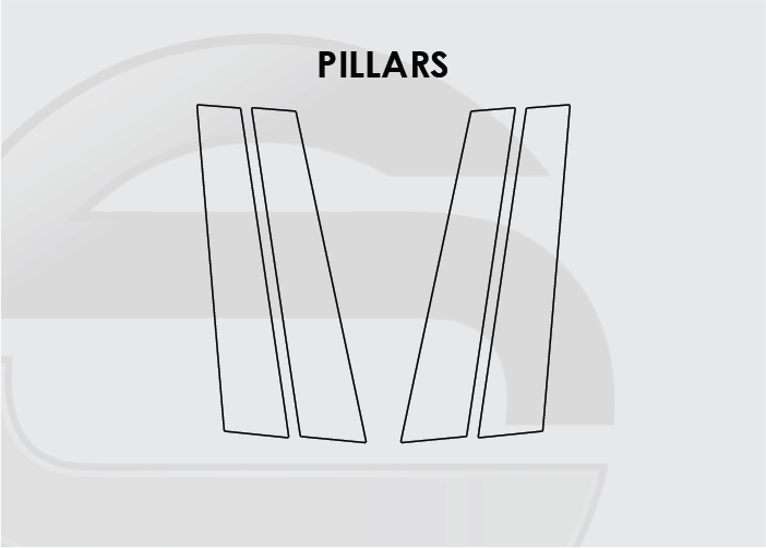 2022-2025 VW Golf R Screen ProTech Kit Pillars