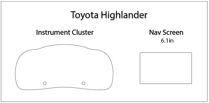 Toyota Highlander Screen ProTech Kit