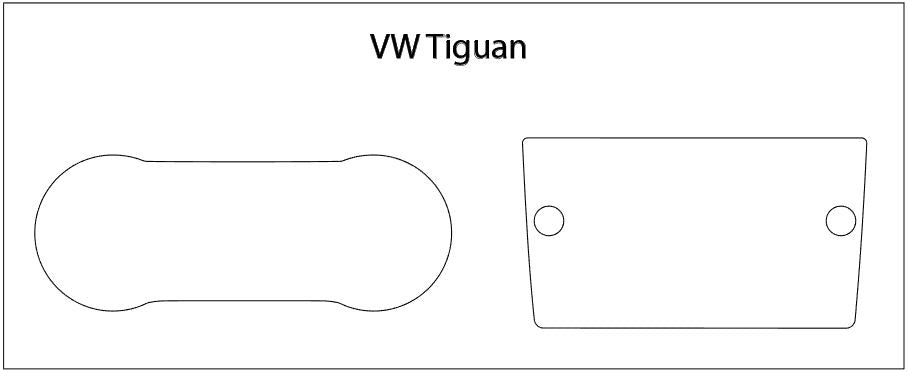upscreen Reflection Shield Matte Premium Pellicola protettiva opaca per  Volkswagen Tiguan Discover Media 8 2017
